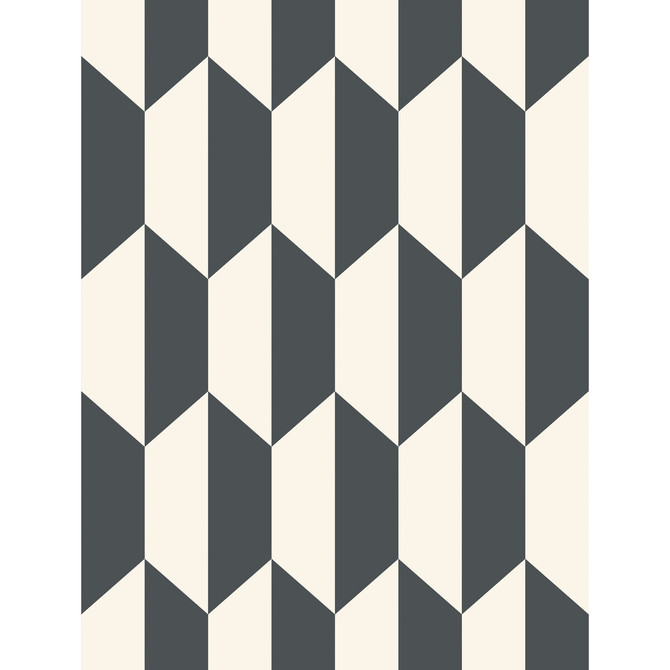 Tile Black And White by Cole & Son Designer Wallcovering COLE & SON GEOMETRIC II PAPER - 100% United Kingdom Horizontal: and Vertical: 13.8 21 - Swanky Fabrics -