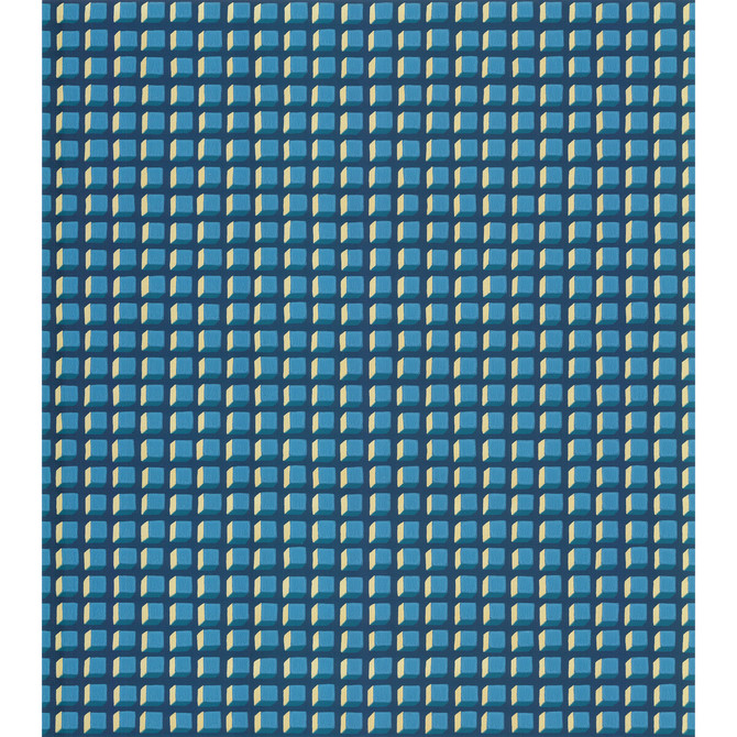 Mosaic Blue And Gold by Cole & Son Designer Wallcovering COLE & SON GEOMETRIC II PAPER - 100% United Kingdom - Horizontal: - and Vertical: 1 20.5 - Swanky Fabrics -
