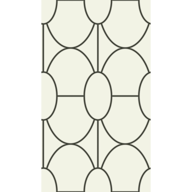 Riviera Black And White by Cole & Son Designer Wallcovering COLE & SON GEOMETRIC II PAPER - 100% United Kingdom - Horizontal: - and Vertical: 18 20.5 - Swanky Fabrics -