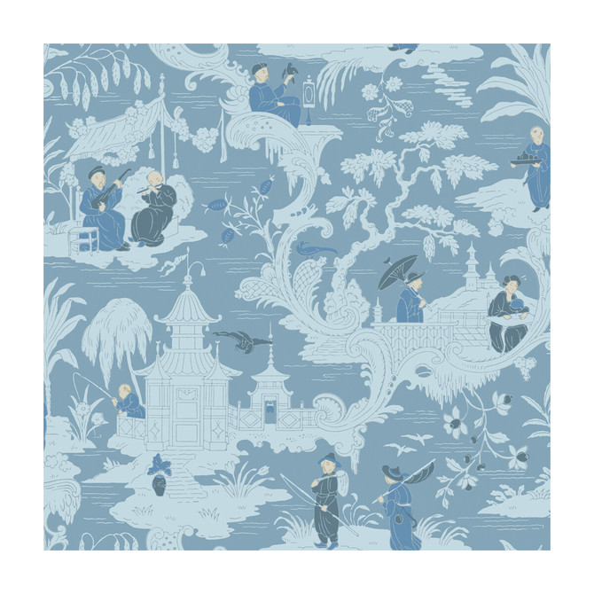 Chinese Toile Blue by Cole & Son Wallcovering Cole & Son Wallcovering Chinese Toile BlueWallcovering COLE & SON ARCHIVE ANTHOLOGY PAPER - 100% United Kingdom </p><p>Repeat: H: , V: 21 20.5 - Fabric Carolina -