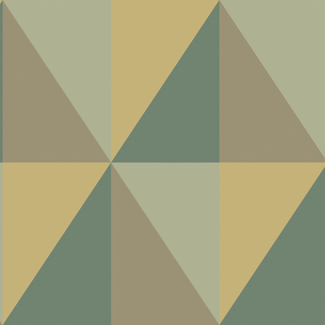 Apex Grand Green by Cole & Son Designer Wallcovering COLE & SON GEOMETRIC II PAPER - 100% United Kingdom - Horizontal: - and Vertical: 27 27 - Swanky Fabrics -