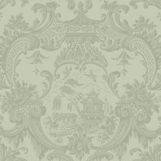 Chippendale China Olive by Cole & Son Designer Wallcovering