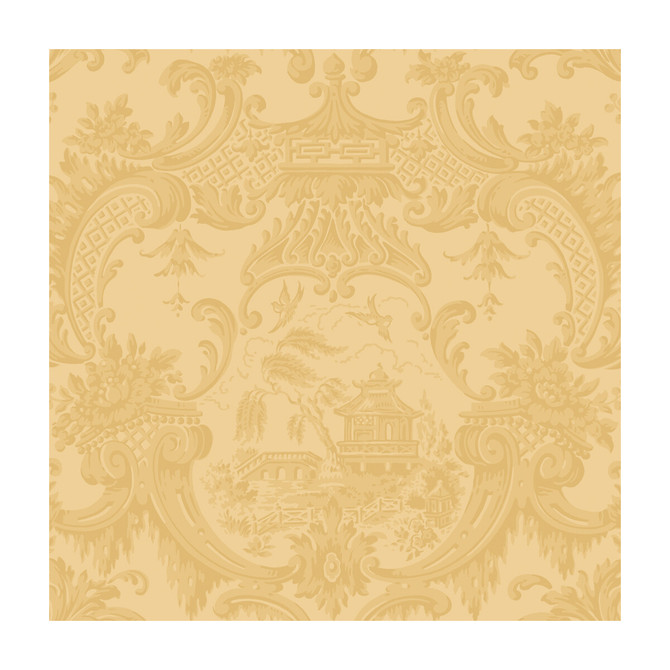 Chippendale China Yellow by Cole & Son Designer Wallcovering COLE & SON ARCHIVE ANTHOLOGY PAPER - 100% United Kingdom Horizontal: and Vertical: 20.5 20.5 - Swanky Fabrics -