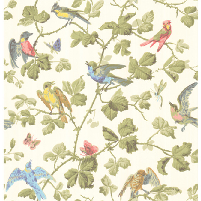 Winter Birds Multi-Coloured by Cole & Son Designer Wallcovering