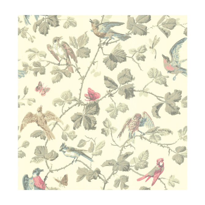 Winter Birds Linen by Cole & Son Designer Wallcovering COLE & SON ARCHIVE ANTHOLOGY PAPER - 100% United Kingdom Horizontal: and Vertical: 21.1 20.5 - Swanky Fabrics -