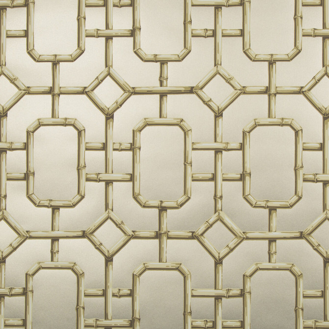 Bambu Fret Pewter by Kravet Couture Designer Wallcovering JAN SHOWERS GLAMOROUS PAPER - 100% United States Horizontal: 27 and Vertical: 36 27 - Swanky Fabrics -