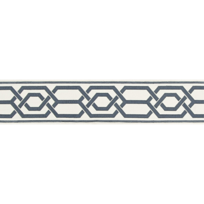 Yves Tape Ii Slate by Lee Jofa Designer Trim SUZANNE KASLER THE RIVIERA COLLECTION POLYESTER - 77%;LINEN - 23% India Horizontal: 4.32 and Vertical: 7.87 4.32 - Swanky Fabrics -