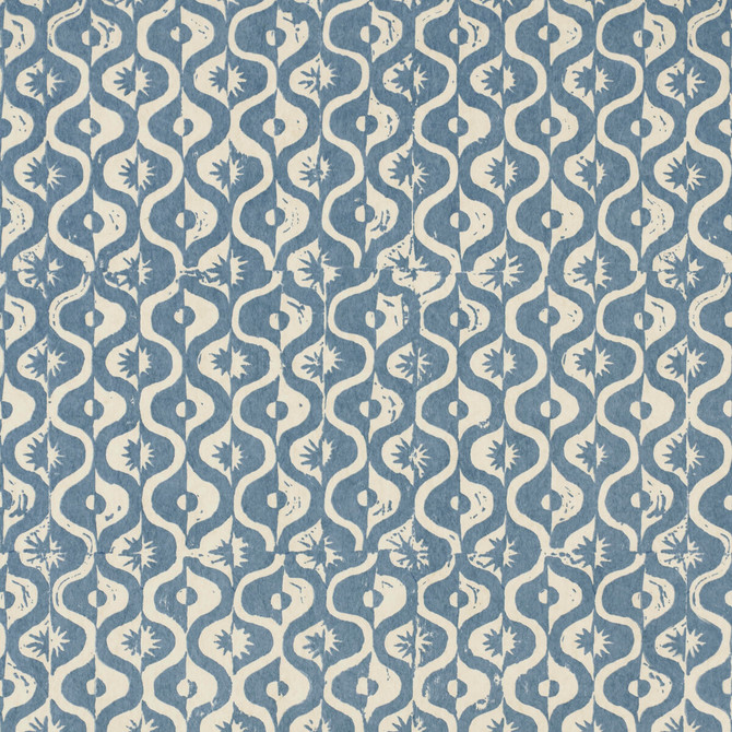 Small Medallion Wp Azure by Lee Jofa Designer Wallcovering BLITHFIELD CELLULOSE - 100% United Kingdom - Horizontal: 17.1 and Vertical: 37.7 51.1 - Swanky Fabrics -