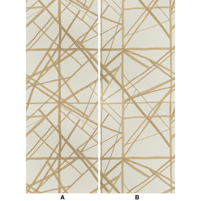 Channels Paper Latte/Suede by Groundworks Designer Wallcovering KELLY WEARSTLER WALLPAPERS III PAPER - 100% United States Horizontal: 55 and Vertical: 41.25 55 - Swanky Fabrics -