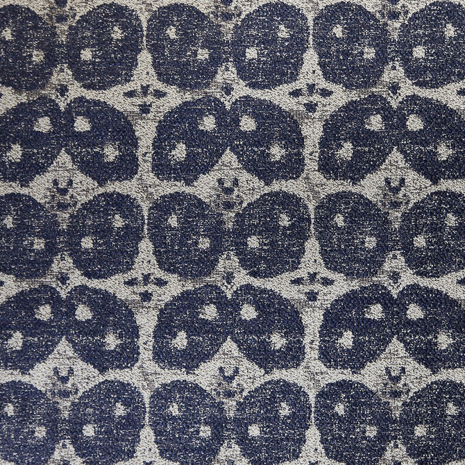Panarea Midnight Blue by Groundworks Designer Fabric ALLEGRA HICKS ISLANDS COLLECTION VISCOSE - 44%;COTTON - 27%;LINEN - 11%;ACRYLIC - 9%;NYLON - 9% Italy - Horizontal: 5.5 and Vertical: 4.88 55 - Swanky Fabrics -