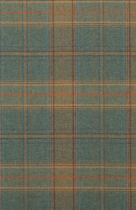 Shetland Plaid Teal by Mulberry Designer Fabric