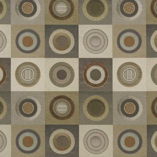 Dress Circle Linen Warm Grey by Mulberry Designer Fabric FESTIVAL COTTON - 46%;VISCOSE - 36%;LINEN - 18% Italy - Horizontal: 27.974 and Vertical: 27.58 55.948 - Swanky Fabrics -