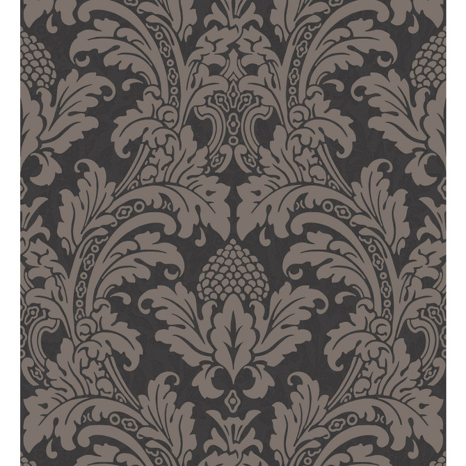 Blake Black And Graphite by Cole & Son Designer Wallcovering COLE & SON ALBEMARLE PAPER - 100% United Kingdom Horizontal: and Vertical: 20.88 21 - Swanky Fabrics -