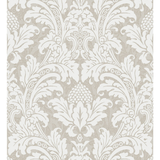 Blake White And Silver by Cole & Son Designer Wallcovering COLE & SON ALBEMARLE PAPER - 100% United Kingdom Horizontal: and Vertical: 20.88 21 - Swanky Fabrics -