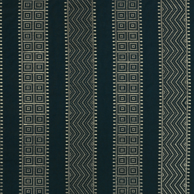 Variation Indigo by Threads Designer Fabric VARIATION COTTON - 90%;RAYON - 10% India Horizontal: 17.336 and Vertical: 3.94 52.796 - Swanky Fabrics -