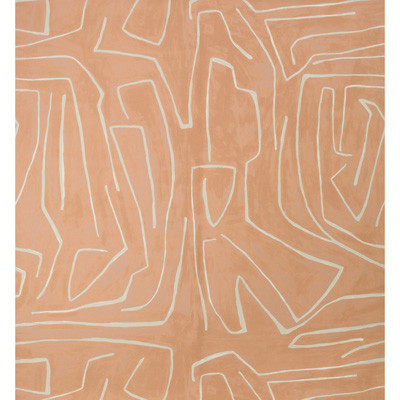 Graffito Salmon/Cream by Groundworks Designer Wallcovering