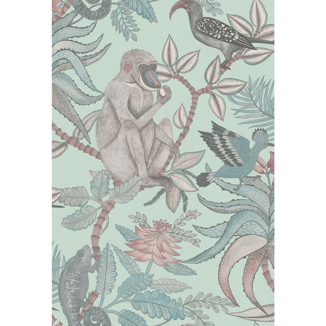 Savuti Duck Egg by Cole & Son Designer Wallcovering COLE & SON ARDMORE PAPER - 100% United Kingdom Horizontal: 20.5 and Vertical: 30 20.5 - Swanky Fabrics -