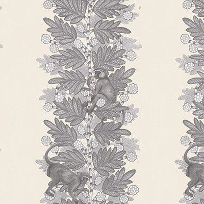 Acacia Grey & White by Cole & Son Designer Wallcovering