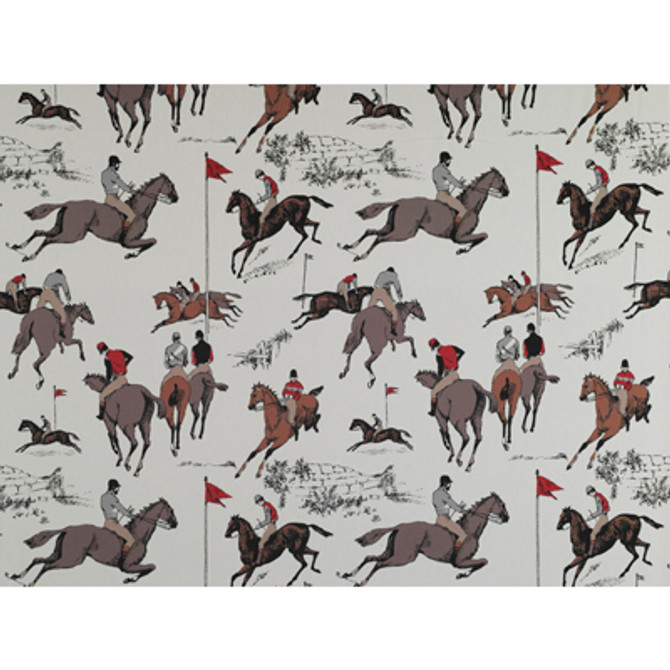 Hipodromo Crudo/Rojo by Gaston Y Daniela Fabric Gaston Y Daniela Fabric Hipodromo Crudo/RojoFabric GASTON BILBAO COLLECTION COTTON - 100% Spain </p><p>Repeat: H: 27.325, V: 26.5 55 - Fabric Carolina -