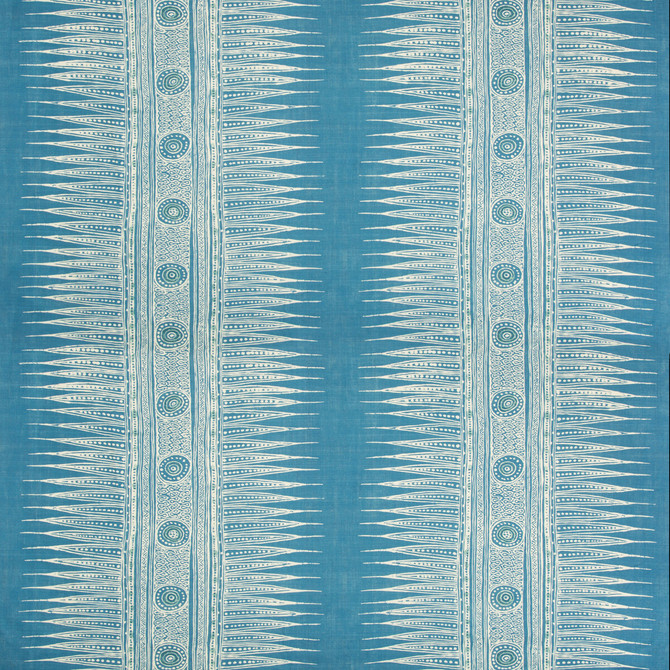 Indian Zag Marine by Lee Jofa Designer Fabric SUZANNE RHEINSTEIN III LINEN - 60%;COTTON - 30%;NYLON - 10% Thailand MEDIUM Horizontal: 27 and Vertical: 27 54 - Swanky Fabrics -