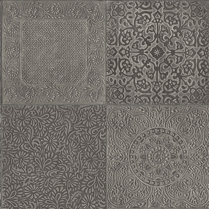Bazaar Pewter by Cole & Son Designer Wallcovering COLE & SON MARTYN LAWRENCE BULLARD PAPER - 100% United Kingdom Horizontal: and Vertical: 20.5 20.5 - Swanky Fabrics -