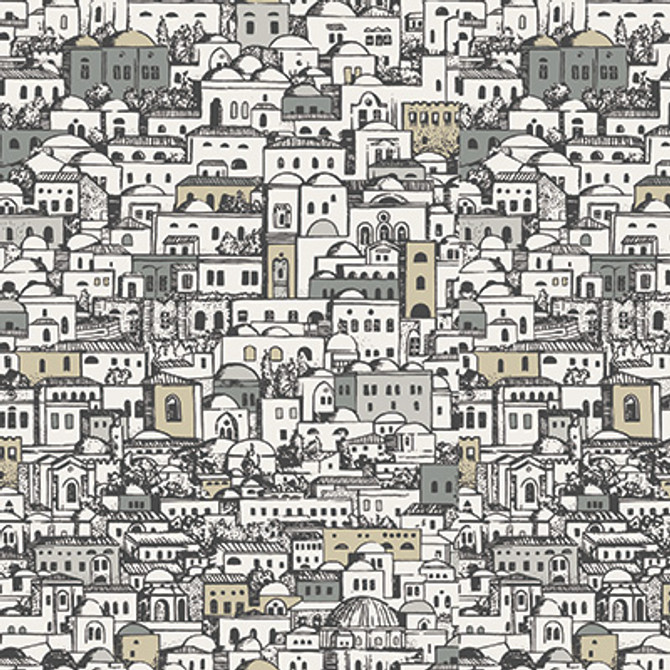 Mediterranea White & Metallic by Cole & Son Designer Wallcovering