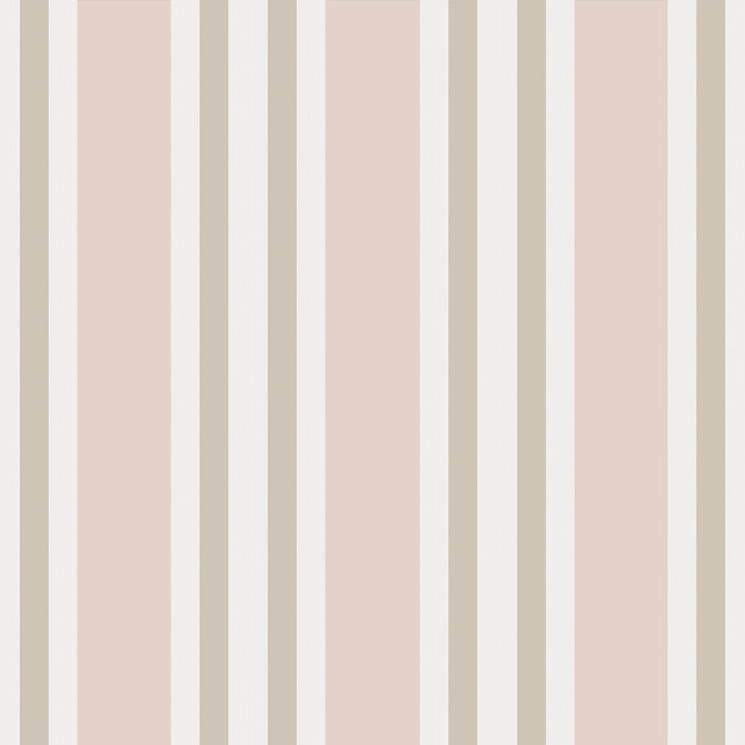 Polo Stripe Soft Pink by Cole & Son Designer Wallcovering COLE & SON MARQUEE STRIPES PAPER - 100% United Kingdom Horizontal: 20.5 and Vertical: 0 20.5 - Swanky Fabrics -