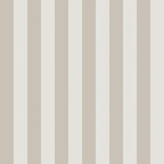 Regatta Stripe Stone/Parchment by Cole & Son Designer Wallcovering COLE & SON MARQUEE STRIPES PAPER - 100% United Kingdom Horizontal: 20.5 and Vertical: 0 20.5 - Swanky Fabrics -