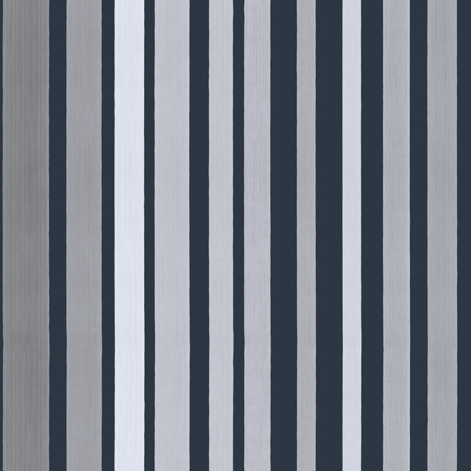 Carousel Stripe Grey by Cole & Son Designer Wallcovering COLE & SON MARQUEE STRIPES PAPER - 100% United Kingdom Horizontal: 20.5 and Vertical: 20.5 - Swanky Fabrics -