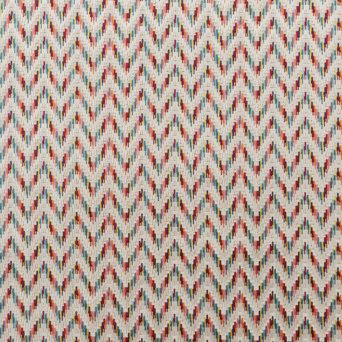Carnival Chevron Tutti Frutti by Baker Lifestyle Designer Fabric CARNIVAL VISCOSE - 52%;POLYESTER - 43%;COTTON - 5% Belgium HEAVY Horizontal: 14.184 and Vertical: 2.758 55.948 - Swanky Fabrics -
