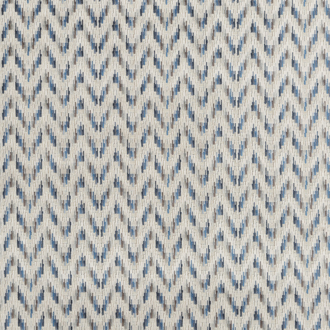 Carnival Chevron Indigo by Baker Lifestyle Designer Fabric CARNIVAL VISCOSE - 52%;POLYESTER - 43%;COTTON - 5% Belgium HEAVY Horizontal: 14.184 and Vertical: 2.758 55.948 - Swanky Fabrics -