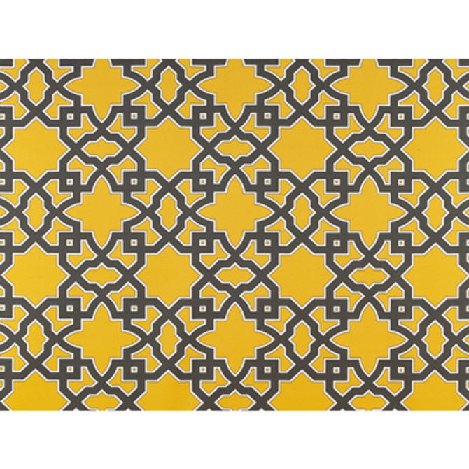 Meridien Avenue Gris/Amarillo by Gaston Y Daniela Designer Fabric GASTON UPTOWN ACRYLIC - 100% Spain HEAVY Horizontal: 13.75 and Vertical: 12.75 55 - Swanky Fabrics -