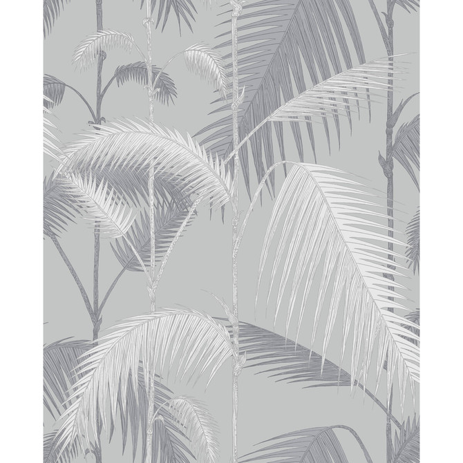 Palm Jungle Lilac & Grey by Cole & Son Designer Wallcovering CONTEMPORARY RESTYLED PAPER - 100% United Kingdom - Horizontal: 20.5 and Vertical: 25 20.5 - Swanky Fabrics -