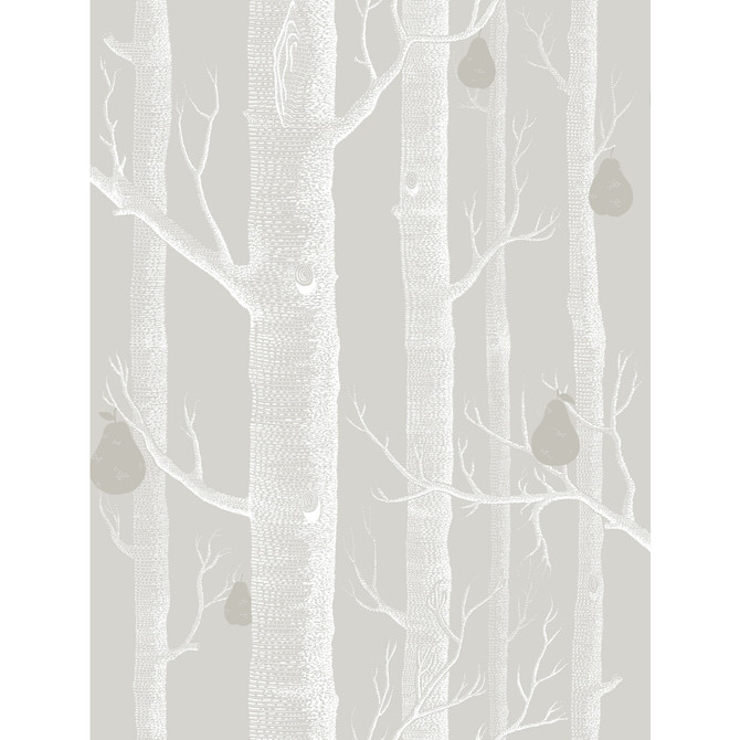 Woods & Pears Grey/Wht/Slvr by Cole & Son Designer Wallcovering CONTEMPORARY RESTYLED PAPER - 100% United Kingdom - Horizontal: 21 and Vertical: 27.5 21 - Swanky Fabrics -