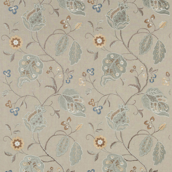 Calthorpe Aqua by G P & J Baker Designer Fabric LANGDALE LINEN - 65%;VISCOSE - 35% India Horizontal: 25.216 and Vertical: 29.944 50.432 - Swanky Fabrics -
