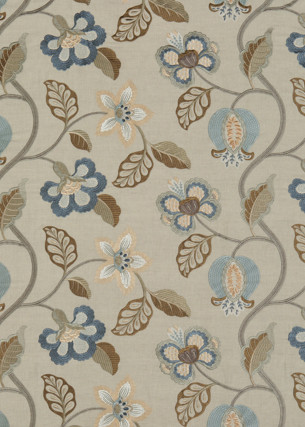 Elvaston Indigo by G P & J Baker Designer Fabric