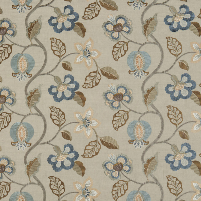 Elvaston Indigo by G P & J Baker Fabric G P & J Baker Fabric Elvaston IndigoFabric LANGDALE LINEN - 35%;VISCOSE - 35%;COTTON - 30% India </p><p>Repeat: H: 25.216, V: 14.972 50.432 - Fabric Carolina -