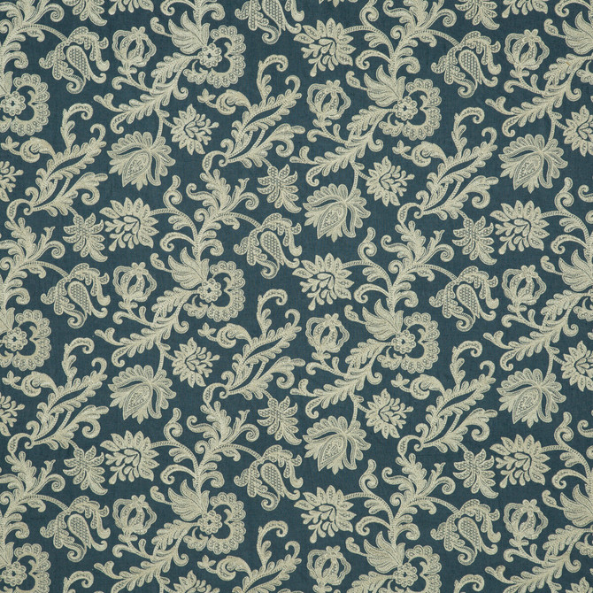 Derwent Indigo by G P & J Baker Designer Fabric LANGDALE LINEN - 47%;VISCOSE - 47%;POLYESTER - 6% India Horizontal: 25.216 and Vertical: 14.972 50.432 - Swanky Fabrics -