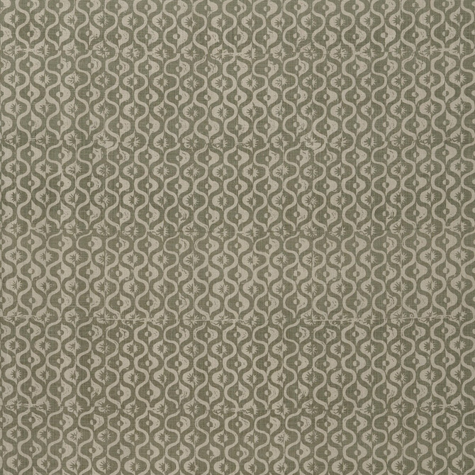 Small Medallion Dove by Lee Jofa Designer Fabric BLITHFIELD LINEN - 100% United Kingdom HEAVY Horizontal: 17.1 and Vertical: 37.7 51.1 - Swanky Fabrics -