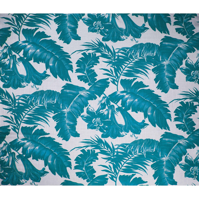 Plantation Azul Oceano by Gaston Y Daniela Designer Fabric GASTON AFRICALIA VISCOSE - 60%;LINEN - 30%;COTTON - 10% Spain HEAVY Horizontal: 53.54 and Vertical: 23.62 55 - Swanky Fabrics -