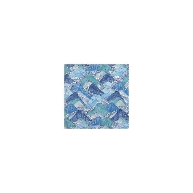 Edo Linen Teal by Groundworks Designer Fabric KELLY WEARSTLER COLLECTION LINEN - 100% United Kingdom Horizontal: 18 and Vertical: 25.25 54 - Swanky Fabrics -