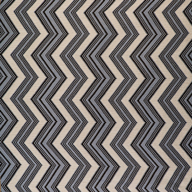 Zig Zag Crudo/Azul by Gaston Y Daniela Designer Fabric