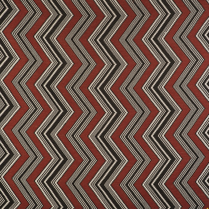Zig Zag Rojo by Gaston Y Daniela Designer Fabric GASTON LIBRERIA ACRYLIC - 79%;COTTON - 12%;LINEN - 9% Turkey HEAVY Horizontal: 13.39 and Vertical: 12.02 53 - Swanky Fabrics -