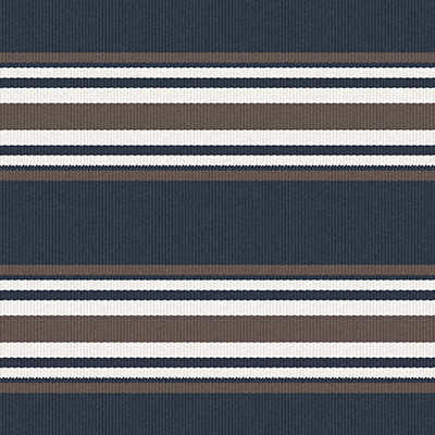 Pinilla Navy/Marron by Gaston Y Daniela Designer Fabric