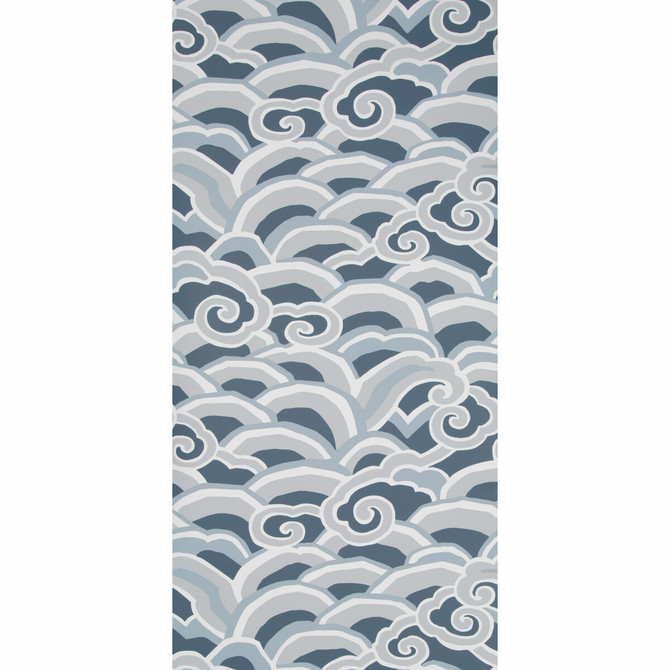 Decowave Denim by Kravet Design Designer Wallcovering SARAH RICHARDSON WALLPAPER CELLULOSE - 50%;OTHER - 30%;POLYESTER - 20% United Kingdom - Horizontal: - and Vertical: 25.2 20.5 - Swanky Fabrics -