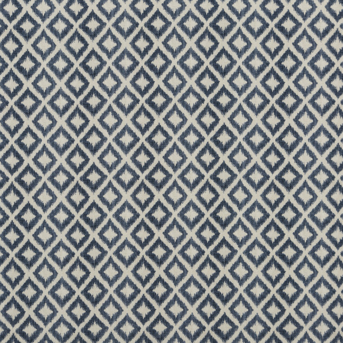 Salsa Diamond Indigo by Baker Lifestyle Fabric Baker Lifestyle Fabric Salsa Diamond IndigoFabric CARNIVAL COTTON - 90%;LINEN - 10% United Kingdom </p><p>Repeat: H: 6.698, V: 7.88 53.978 - Fabric Carolina -