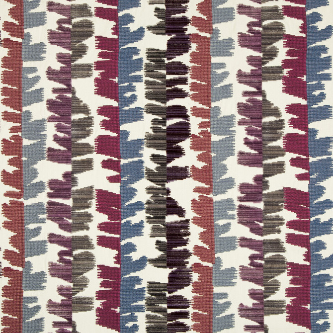 Fractal Velvet Mauve/Grey by Groundworks Designer Fabric PRISM VISCOSE - 56%;COTTON - 39%;POLYESTER - 5% India HEAVY Horizontal: 13.75 and Vertical: 15.75 54 - Swanky Fabrics -