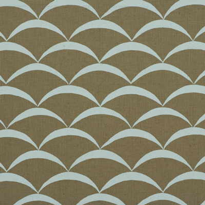Crescent Sand/Aqua by Lee Jofa Modern Designer Fabric