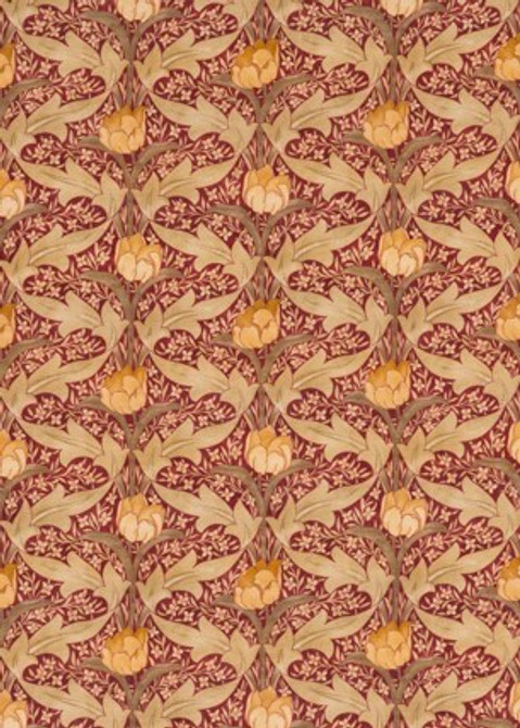 Tulip & Jasmine Red/Ochre by G P & J Baker Designer Fabric