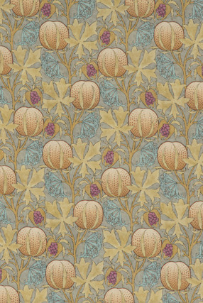 Pumpkins Teal by G P & J Baker Designer Fabric